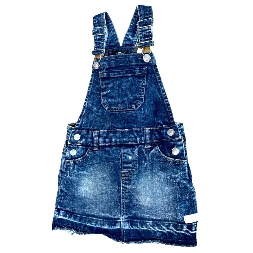 GIRLS 7 FOR ALL MANKIND OVERALL SKIRT 24 MONTHS